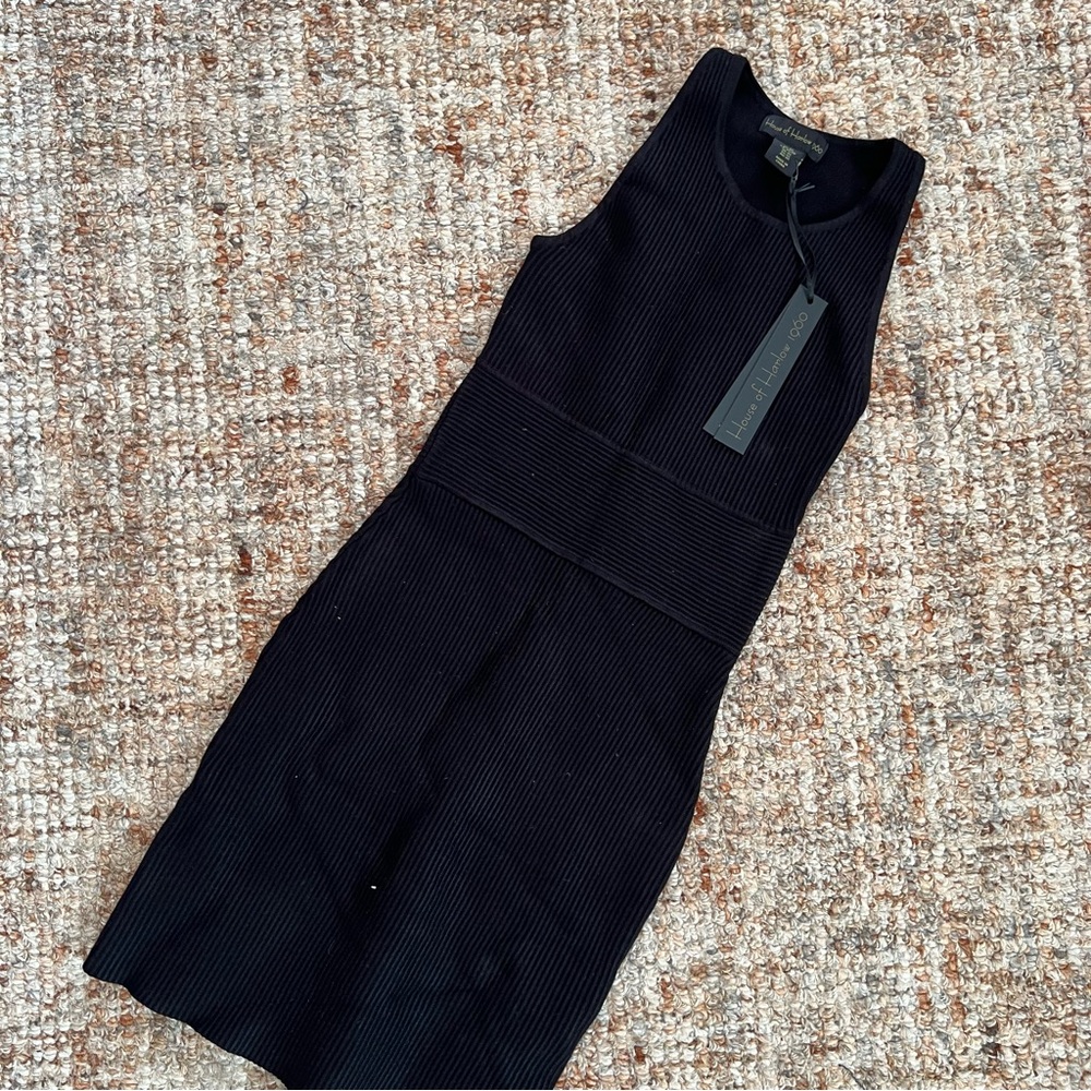 NWT House of Harlow LBD Ribbed Bodycon Dress XS